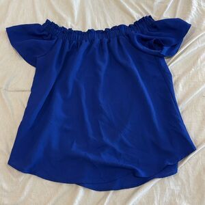 Sienna Sky Off‑Shoulder Blouse – Blue, Size M